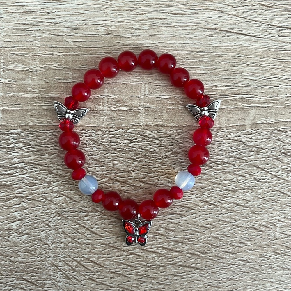 Red Butterfly Bracelet